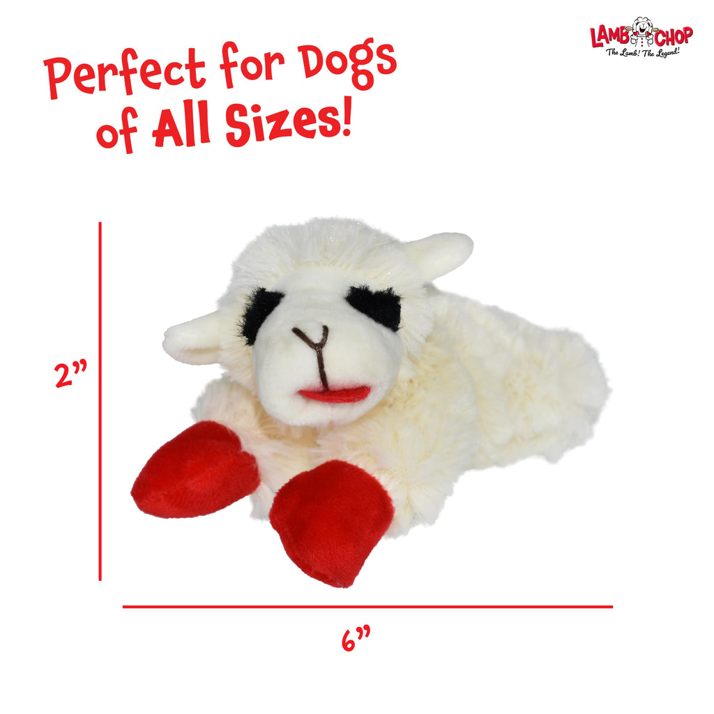 Multipet Lamb Chop Dog Plush Toy - Squeaky Toy