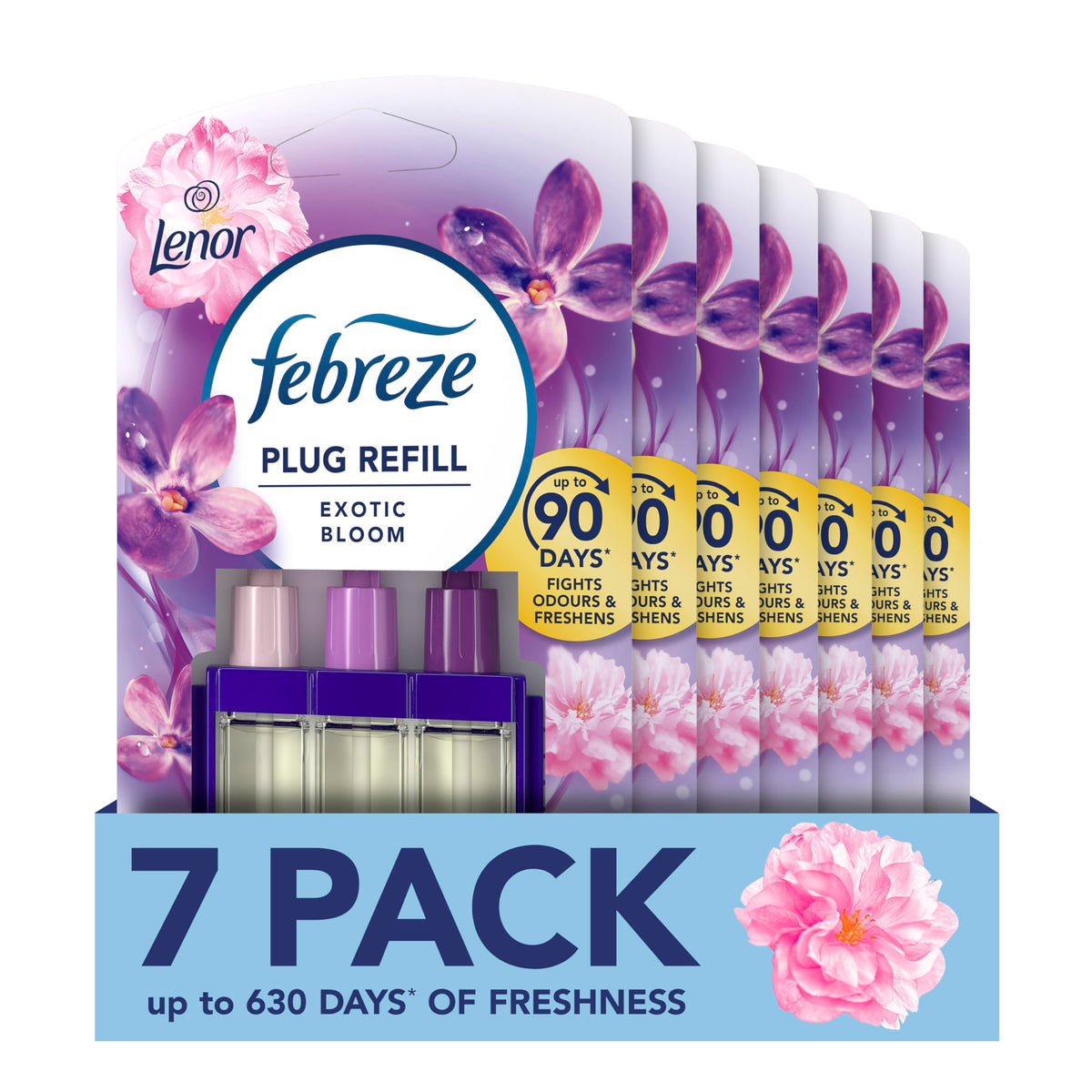 Febreze 3Volution Air Freshener Plug-in Refill Exotic Bloom 7x20ML