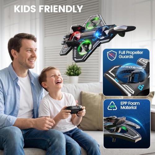 RC Plane Remote Control Airplane for Kids, Adults, Foam Fighter Jet Drone