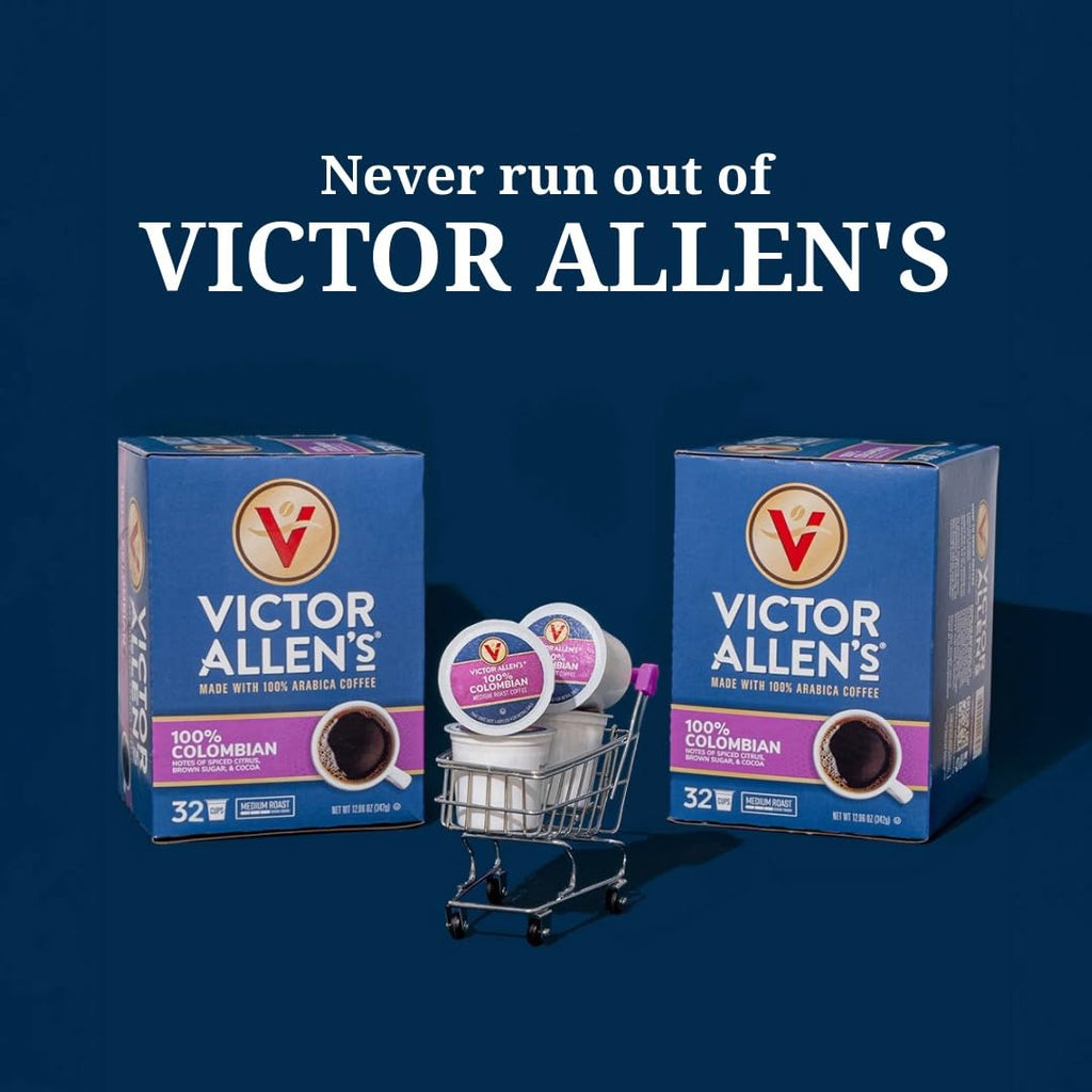 Victor Allen's Coffee Variety Pack (Morning Blend, 100% Colombian, Donut Shop Blend, and French Roast), 42 Count, Single Serve Coffee Pods for Keurig K-Cup Brewers