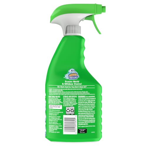 Scrubbing Bubbles Foaming Bleach Bathroom Cleaner, 32oz | Effortlessly Erases Mold & Mildew Stains and Removes Soap Scum from Shower Tiles, Grout, Tubs, Countertops & Sinks