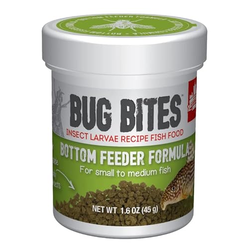 Fluval Bug Bites Bottom Feeder Fish Food, 1.60 Oz. | Granules for Small to Medium Sized Fish, A6586
