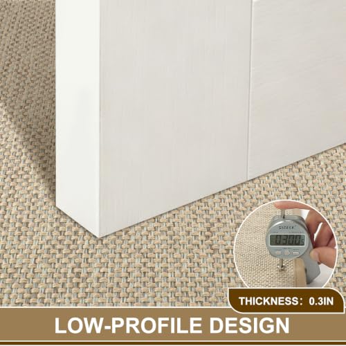 LEKEEPGO Door Mat 17"x29", Non Slip Washable Indoor Door Mat, Khaki | Rubber Backing Door Mat Indoor Entrance, Absorbent Low-Profile Doormat Front Entry Entryway Resist Dirt Welcome Floor Mats