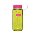 Nalgene 16 oz Wide Mouth Water Bottle, Thrill & Motion, Endive w/Fuschia Purple