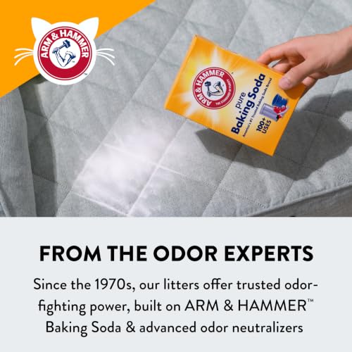 ARM & HAMMER Slide Platinum Easy Clean-Up Clumping Cat Litter, 27.5 Lbs | 24/7 Odor Control, Triple-Action Freshness, Non-Stick, Low Tracking, Multi-Cat Formula, Scented