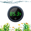 PAIZOO Aquarium Thermometer Digital, Highly Accurate Fish Tank Thermometer | LED Display, 8000h Battery Life, Precise Temp Gauge, Range 0-140℉, Stick-on Fish Tank Thermometer for Betta, Axolotl & Turtle