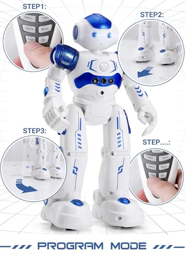 KingsDragon RC Robot Toys for Kids,Remote Control Smart Robot Toy | Gesture & Sensing Programmable Interactive Walking Robot for Age 3 4 5 6 7 8 10 Year Old Boys Girls Birthday Gift Present