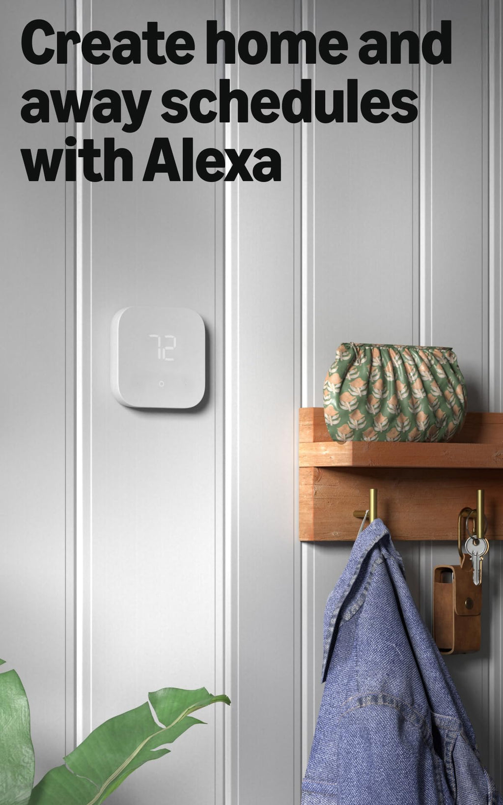 Amazon Smart Thermostat, Save money and energy, Works with Alexa and Ring, C-wire required