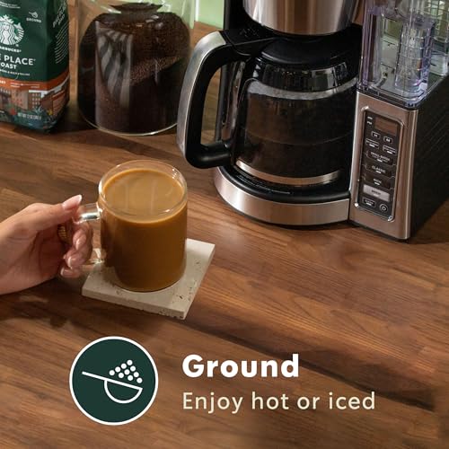 Starbucks Ground Coffee, Medium Roast Hot or Iced Coffee, Pike Place Roast, 28 oz