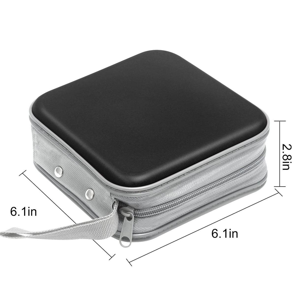 Siveit CD/DVD Cases 40 Capacity Disc Storage Binder for Car(Black)