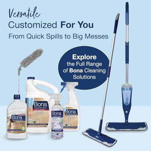 Bona Hardwood Floor Cleaner Refill - 128 fl oz - Unscented | Refill for Bona Spray Mops and Spray Bottles - Residue-Free Floor Cleaning Solution for Wood Floors