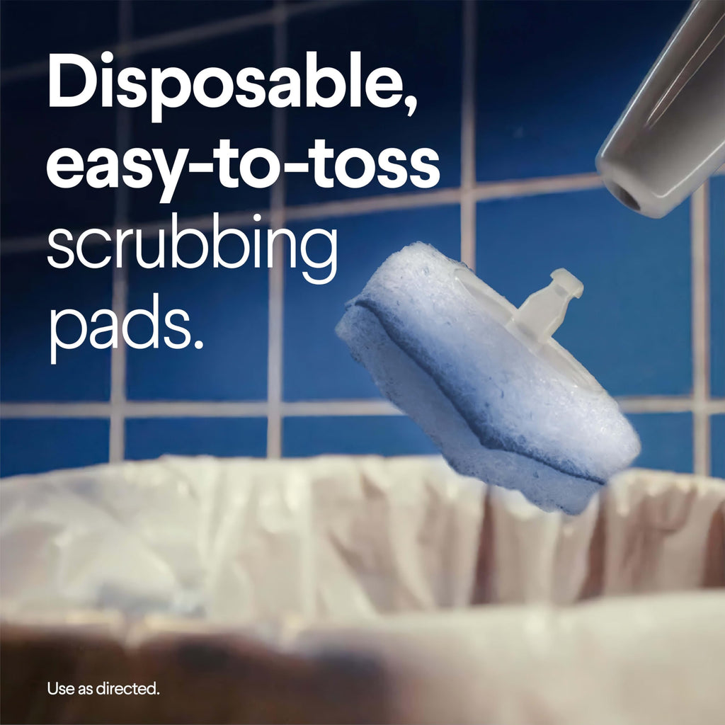 Clorox ToiletWand Toilet Cleaning Kit, 1 Starter Kit with 16 Refill Heads | 3-in-1 Starter Kit with Toilet Brush Wand, Storage Caddy and Disposable Refill Heads, Kills 99.9 Percent of Germs