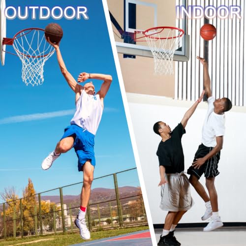 LAO XUE Basketball Net Outdoor,(7.16 oz) 12 Loops Professional Heavy Duty Basketball Net Replacement,All Weather Anti Whip, Suitable for Outdoor Standard 12 Loops Basketball Hoop