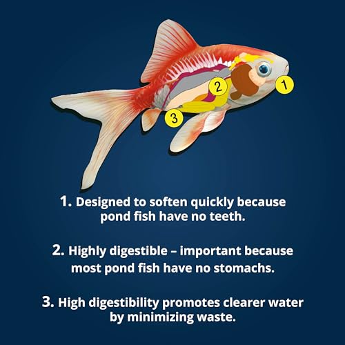 Tetra Pond Sticks Fish Food For Goldfish & Koi, 1.72 lbs | Healthy Daily Diet For All Pond Fish, Easy To Digest Floating Sticks Promote Clearer Water, Feed When Water Is +50 Degrees