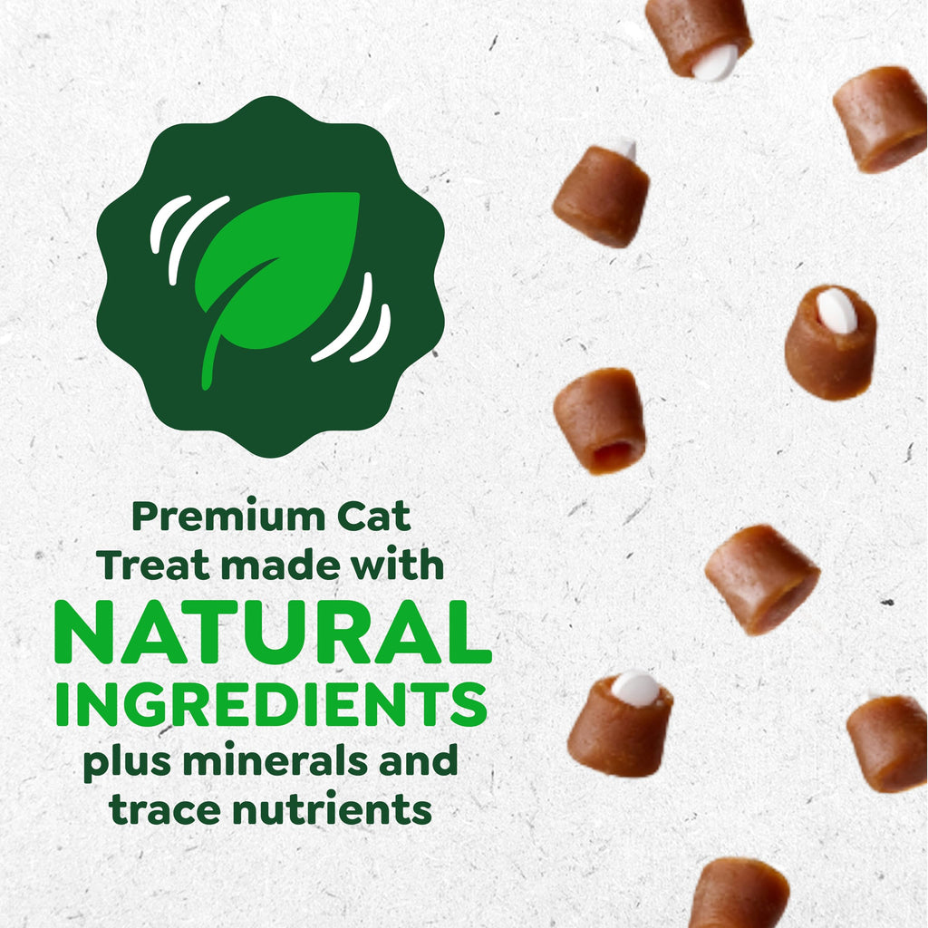 Greenies Feline Pill Pockets Soft Cat Treats, Chicken Flavor, 45 Count | #1 vet-recommended, moldable pocket hides pills, no artificial flavors or preservatives, real ingredients