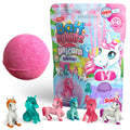 ZIMPLI - Large Unicorn Surprise Bath Bomb, 1 of 6 Surprise Unicorn Toys to Collect, One per Baff Bomb, Children's Collectable Bath Toy