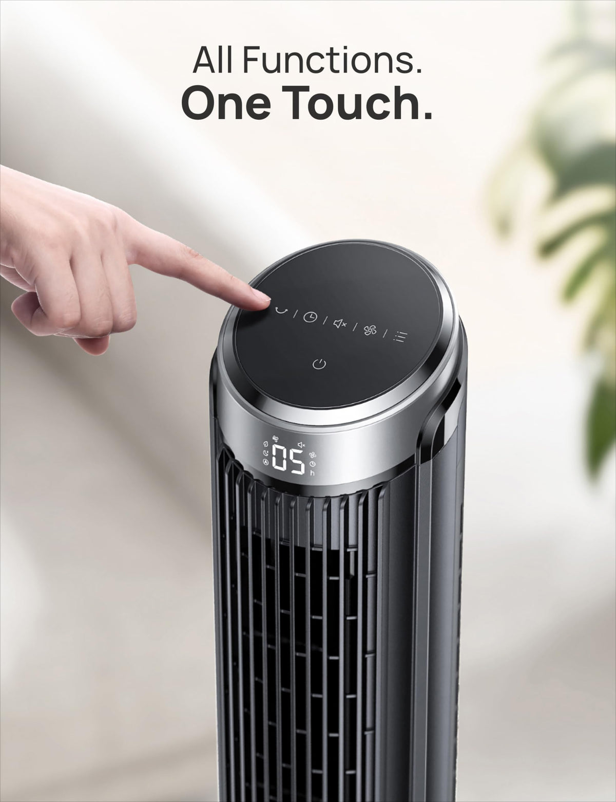 DREO Tower Fan for Bedroom, 90° Oscillating Fans that Blow Cold Air | 26 ft/s Powerful Airflow, 28dB Quiet Fan, 5 Speeds, 4 Cooling Modes, 12H Timer, 40" Standing Floor Fan for Home Office