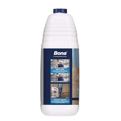 Bona Hardwood Floor Cleaner Refill - 128 fl oz - Unscented | Refill for Bona Spray Mops and Spray Bottles - Residue-Free Floor Cleaning Solution for Wood Floors