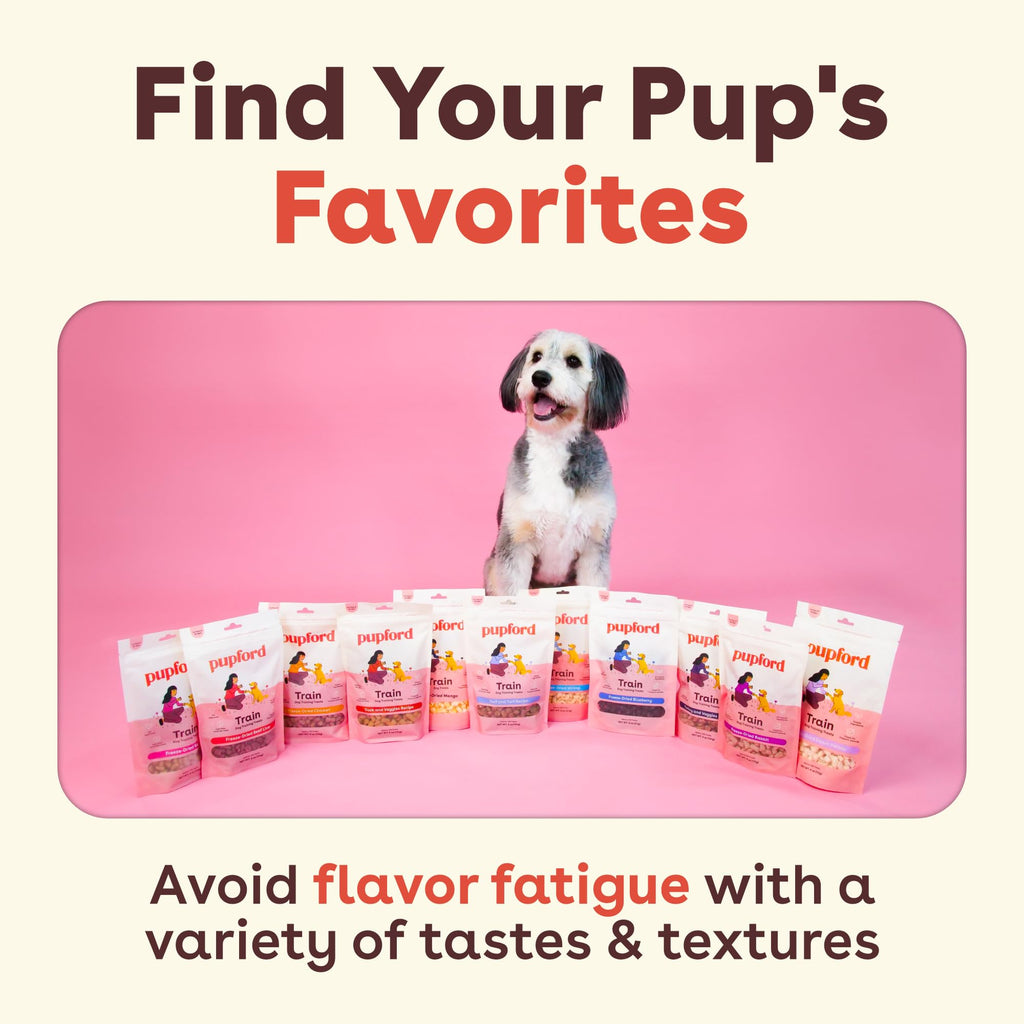 Pupford Freeze Dried Training Treats for Dogs & Puppies (Beef Liver, 4 oz) | 475+ treats per bag, Ultra low-calorie, Only 3 ingredients, All breed sizes, Mess free and bite sized, Trainer recommended