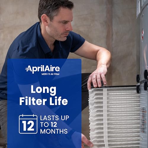 AprilAire 410 Replacement Filter for AprilAire Whole House Air Purifiers - MERV 11, Clean Air & Dust, 16x25x4 Air Filter (Pack of 1)