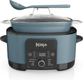 Ninja Foodi PossibleCooker, 8-in-1 Slow Cooker, 8L, Sea Salt Grey, MC1001UK | Includes Removable Non-Stick Pot, Steaming Rack, Integrated Spoon & Glass Lid. Slow Cook, Steam & more. Make up to 8 Portions
