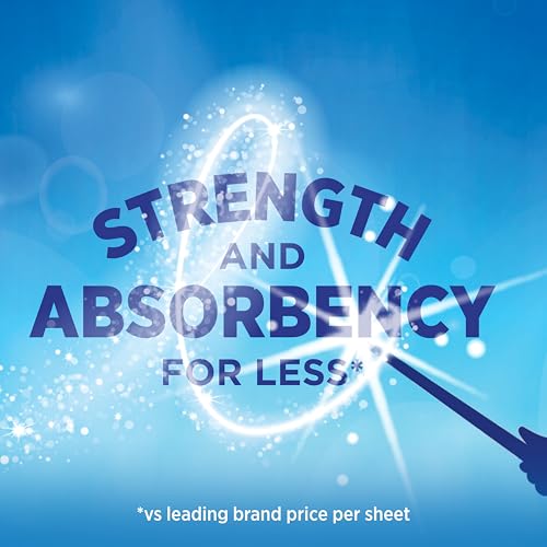 Sparkle Pick-A-Size Kitchen Paper Towels, 6 Double Rolls, 660 Sheets | Strong 2 ply paper towels for kitchen cleanup and everyday messes, high absorbency for soaking up spills and wiping surfaces