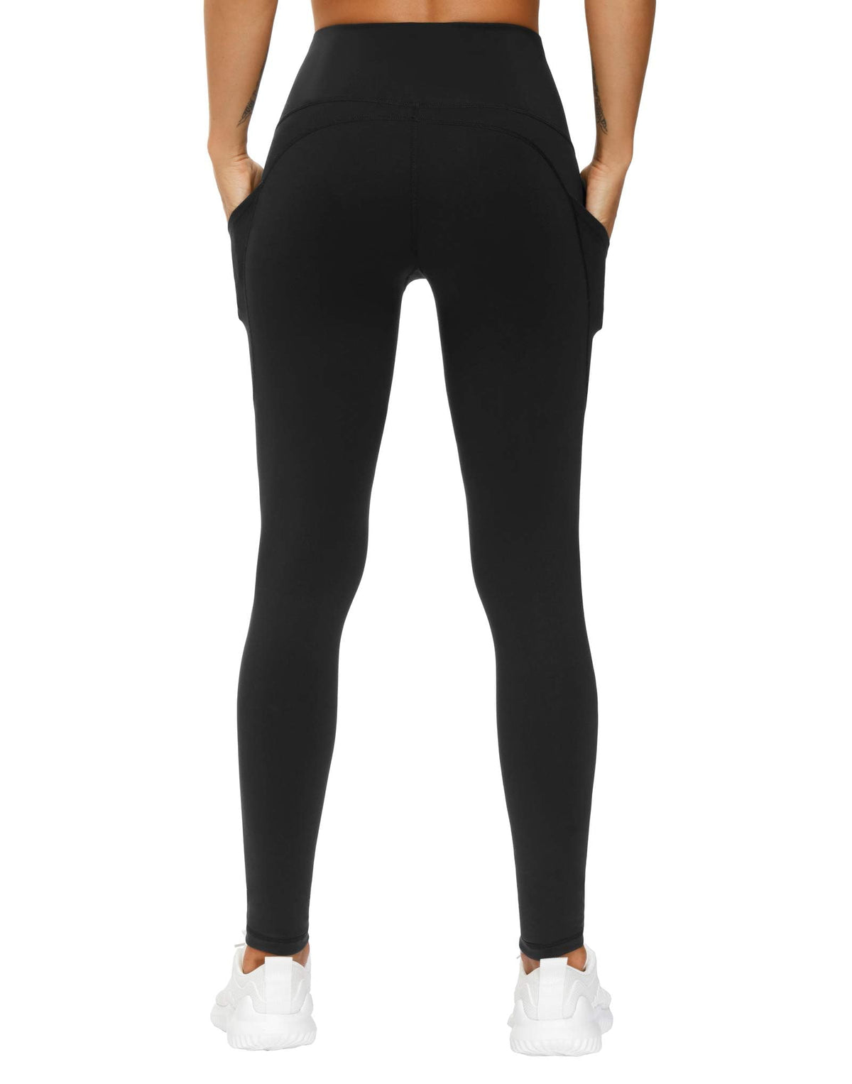 THE GYM PEOPLE Women's Thick High Waist Yoga Pants Workout Leggings | Tummy Control, Deep Side Pockets, Squat-proof, hidden waistband pocket, Flatlock Seams, Running, Yoga, Workout, Athletic