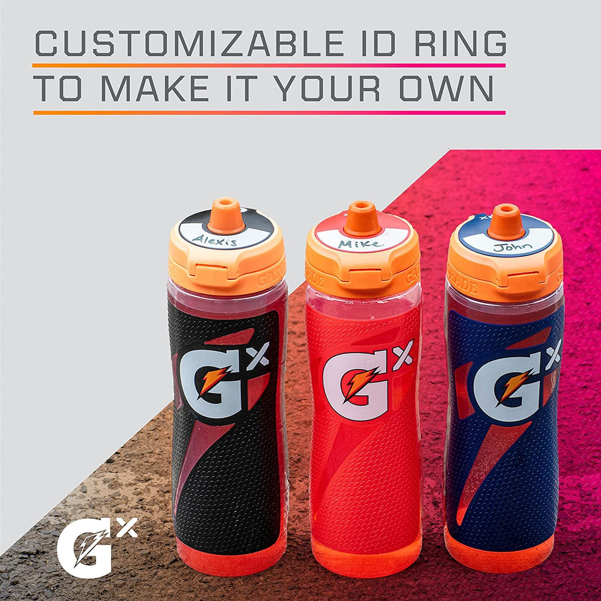 Gatorade Gx Bottle, Marble White, 30 Ounces