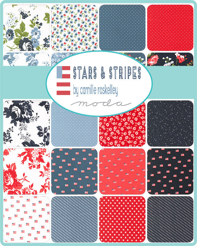 Stars & Stripes Fat Eighth Bundle | Camille Roskelley | Moda Fabrics | 50% Deposit Preorder | March 2027