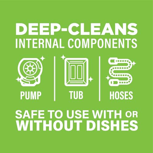 Affresh Dishwasher Cleaner, Mess-Free Deep-Cleaning Tablet, 6 Month Supply | Helps Power Away Smells from Limescale & Mineral Deposits,EPA Safer Choice Certified, Safe for All Dishwashers