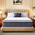 Queen Mattress, 12 Inch Queen Size Hybrid Mattresses in a Box | Medium Feel Foam and Individual Pocket Springs, Fiberglass Free Mattress, Extra Edge Support, Pressure Relief, CertiPUR-US