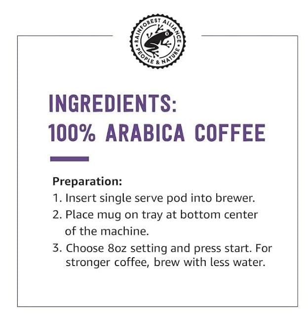 Amazon Brand - Solimo Dark Roast Coffee Pods, Compatible with Keurig 2.0 K-Cup Brewers 100 Count
