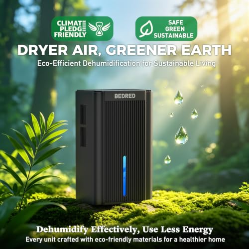 Dehumidifier,95OZ Dehumidifier for Home Sq.Ft - Quiet with Auto Shut Off & Relaxing 7 Color Ambient Light,Ideal for Livingroom, Bedroom, Basement(Black)