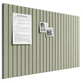 Bumusty Cork Board Alternative, 6-Pack Felt Pin Board, Sage | 90 x 60cm Notice Boards for Home, Fine-stripe 6-pack Vision Board with 30 Pushpins & 30 Adhesive Tabs for Office & Bedroom