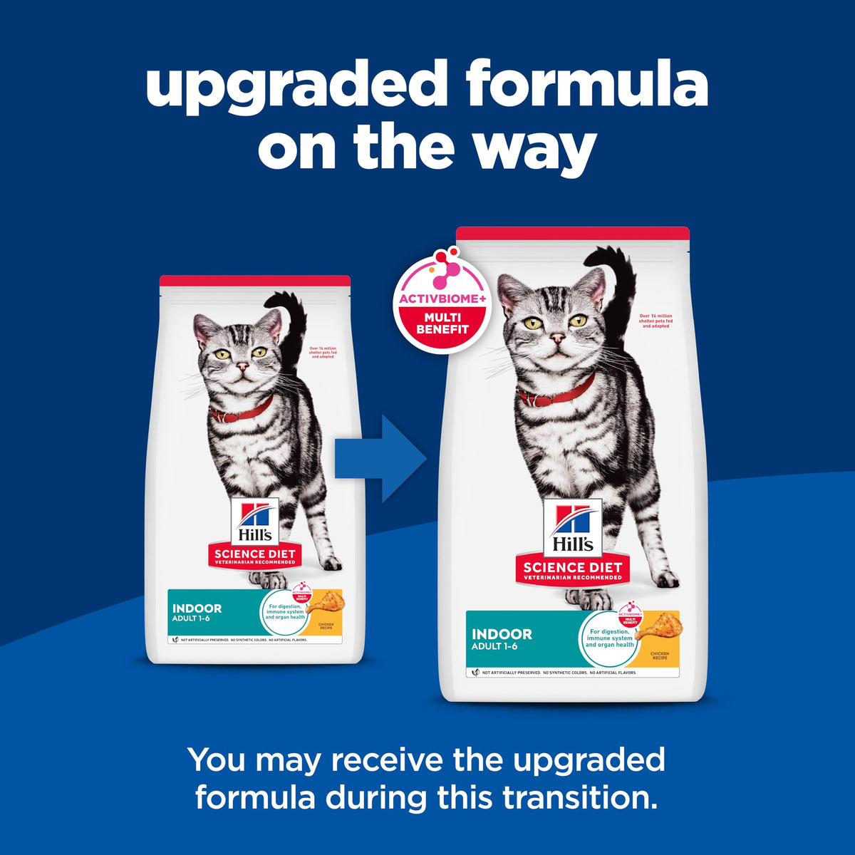 Hill's Science Diet Adult 1-6 Indoor Dry Cat Food | #1 Veterinarian Recommended, Chicken Recipe, 7 lb. Bag