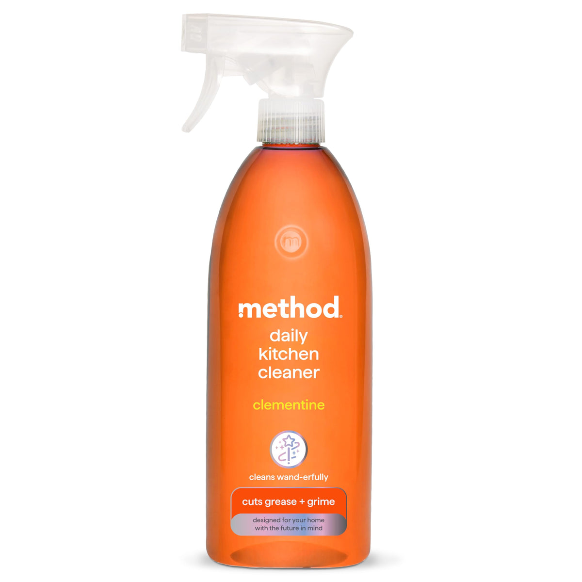Method Daily Kitchen Cleaner Spray, Clementine, Cuts Grease, 828ml