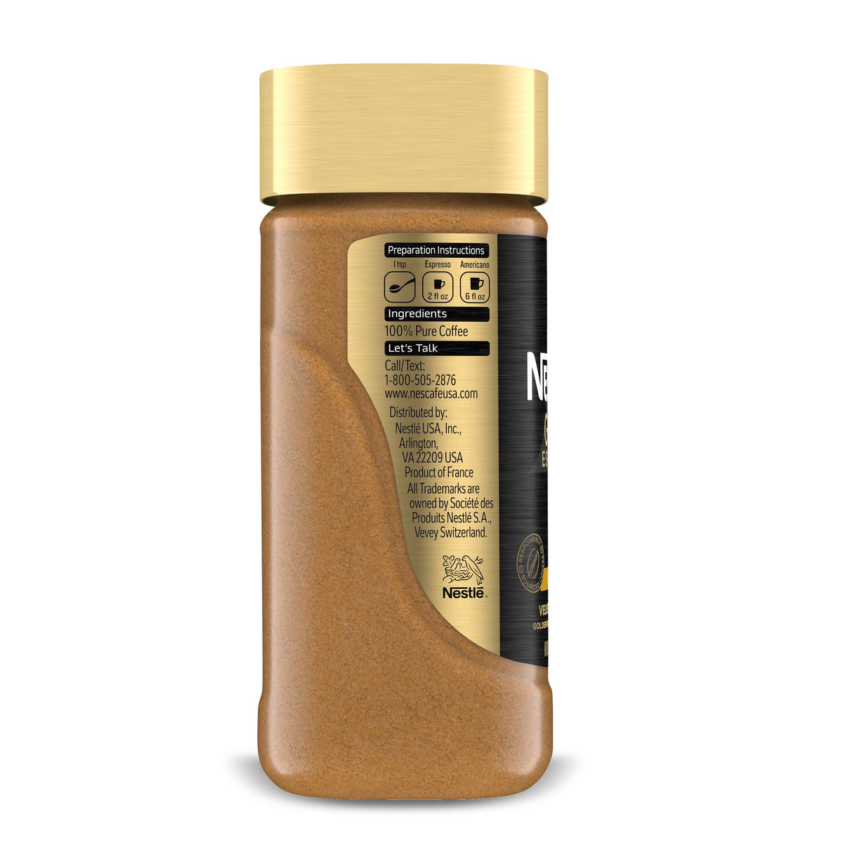 NESCAFÉ Gold Espresso Blonde Instant Coffee, 3.5 oz Jar | Blonde roast instant espresso; single 3.5 oz (100 g) jar