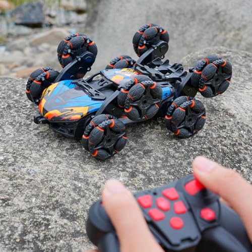 NEXBOX Cool 8 Wheels Hand Controlled rc Stunt Car Toys, Gesture Sensing Remote Control Cars for Boys Age 6 7 8-12 13 14 Year Old, Birthday Gifts Ideas for Kids