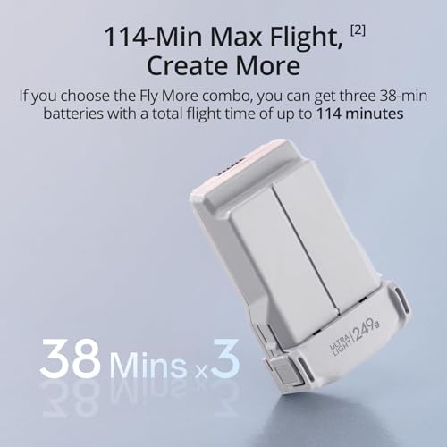 DJI Mini 3 Fly More Combo With DJI RC, 3 Batteries | Lightweight Camera Drone With 4K HDR Video, 114-Min Flight Time, Vertical Shooting, 32800ft (10km) Video Transmission