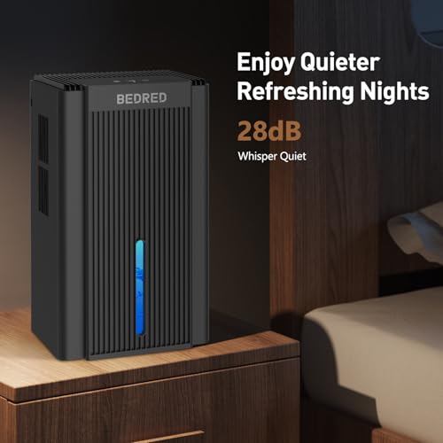 Dehumidifier,95OZ Dehumidifier for Home Sq.Ft - Quiet with Auto Shut Off & Relaxing 7 Color Ambient Light,Ideal for Livingroom, Bedroom, Basement(Black)