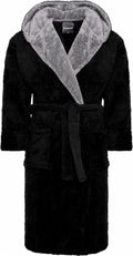 SnuggleME Dressing Gowns for Men | Super Soft Snuggle Hooded Dressing Gown | Men's Warm and Cozy Fleece Nightwear Robe | Gifts for Him