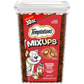 Temptations MixUps Crunchy and Soft Cat Treats, Cookout Flavor, 30 oz | Chicken, liver & beef flavors, under 2 calories per treat, 100% complete & balanced for adult cats, resealable stay-fresh tub