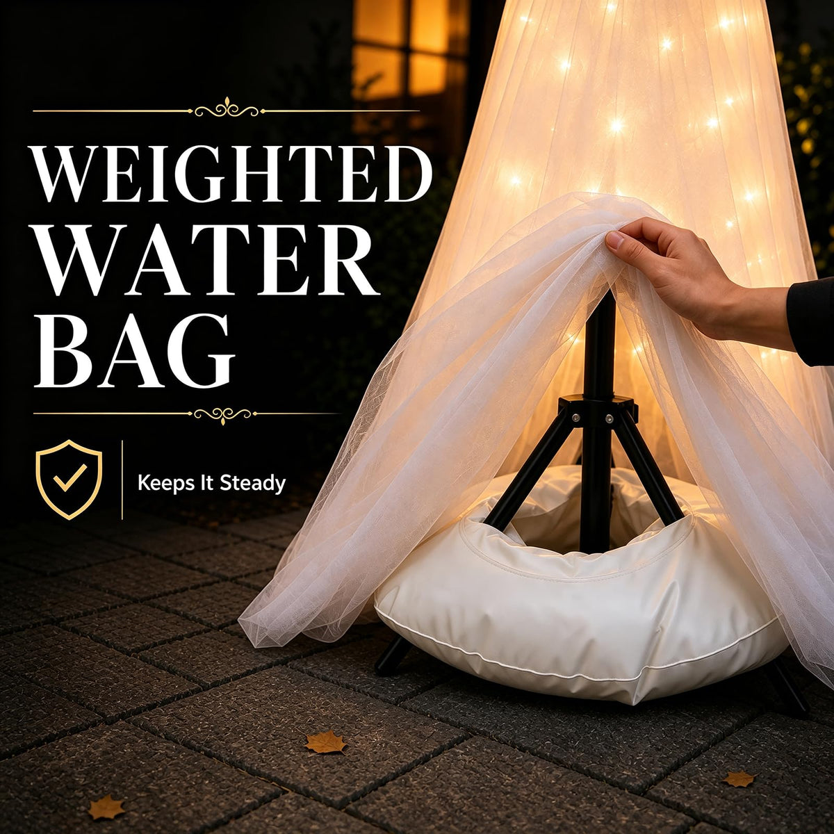 2 Pack 5 Ft Large Light Up Ghost Decor - Halloween Decorations Outdoor | Double-layered fabric, water bags and stakes, 8 light modes with timer, battery or USB power for porch and lawn