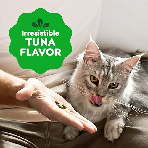 Greenies Feline Smartbites Healthy Indoor Cat Treats, Tuna, 16 oz | Veterinarian-recommended, Fiberblend Formula, supports digestion, under 2 cal per treat, natural ingredients, dual texture