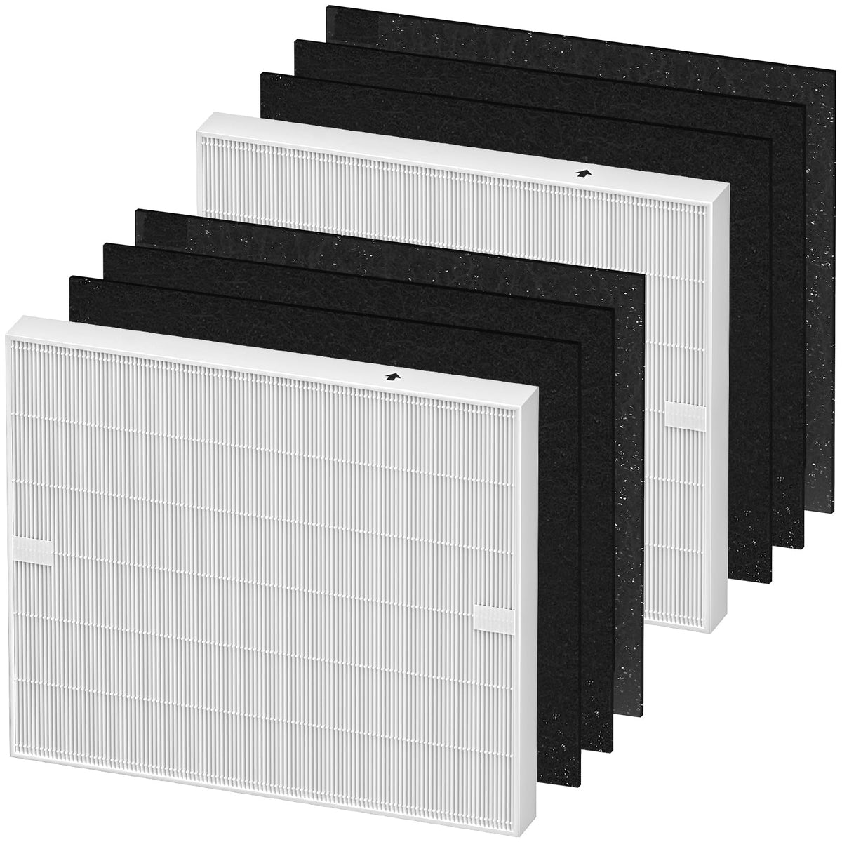 2 Pack Airmega AP-1512HH Filter Replacement for Coway Air Purifier | Also for Airmega 200M air Purifier, 2 HEPA and 6 Carbon Filters, Compared to Part #3304899