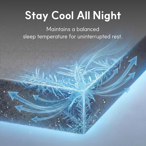 LIFEMENT Full Size Mattress, 8 Inch Full Mattress, Basic Graphite Cooling Memory Foam Mattress in a Box, Pressure Relief with Medium Firm Support, CertiPUR-US Certified, 75''L x 54''W