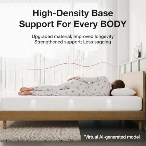 Novilla Twin Mattress, 6 Inch Twin Bed Mattress with Gel Memory Foam | Cooling Night Sleep & Pressure Relief, CertiPUR-US Certified