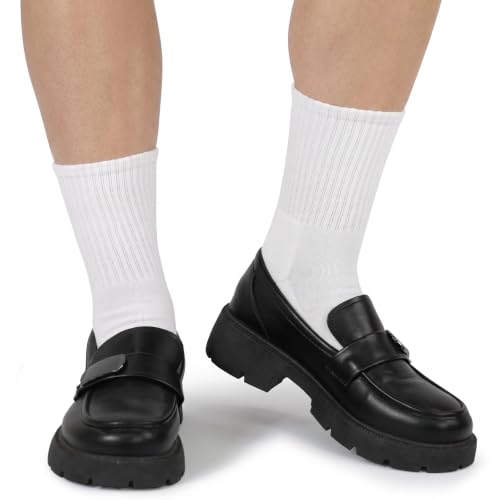 BomKinta Women Calf Socks Athletic Crew Sock | Casual, Cute, Soft, Cotton, Above Ankle, Gifts