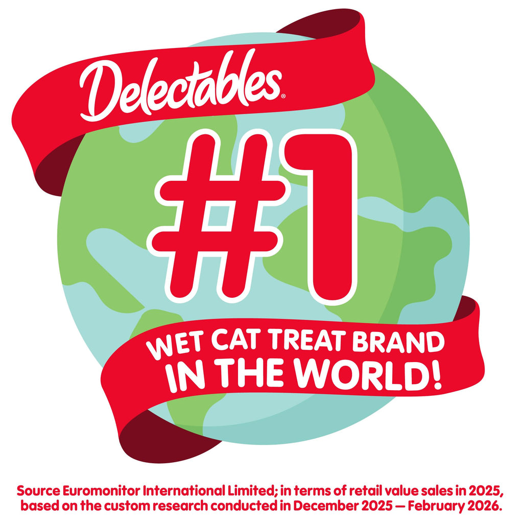 Delectables Lickable Treat Bisque Wet Cat Treat Variety Pack, Food Topper, Hydrating, Grain-Free, No Fillers, No By-Products, No Added Preservatives, 1.4oz Pouch, 30ct