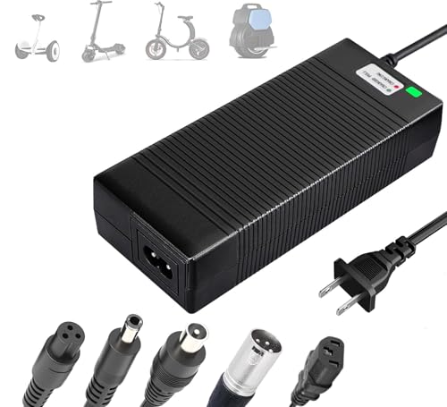 5 in 1 Plugs 54.6V Safe Charger for 48V 13S Lithium Batteries, UL Certified